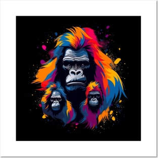 Gorilla Fathers Day Posters and Art